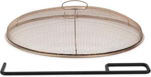 Vista 9 de TIKI Juego de pantalla para fogatas y póquer para patio y celebración, protector de chispas para fogatas al aire libre y protector de brasas