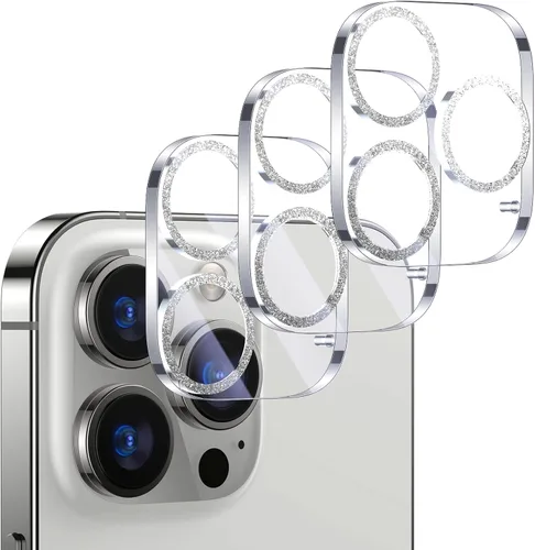 Vista 48 de UniqueMe para Paquete de 3 Protectores de Lente de Cámara para iPhone 15 Pro/iPhone 15 Pro Max, [Protección contra Caídas] [Compatible con Fundas]
