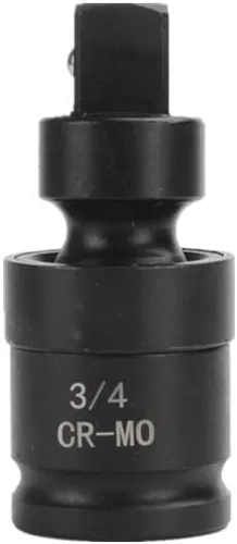 Vista 4 de FLZOSPER Junta universal de impacto de 1/4 pulgadas, flexible, acero CR-MO, diseño de esquina de radio, adaptador giratorio de junta en U