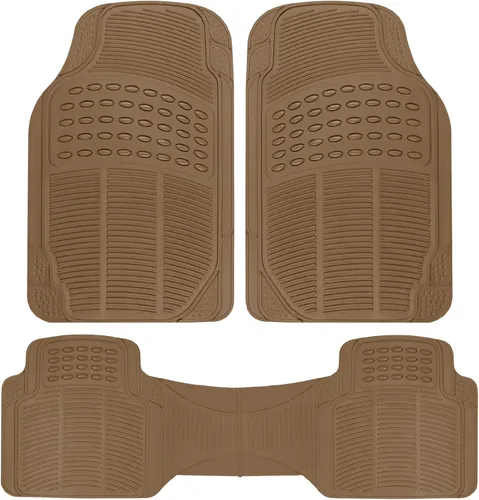 Vista 13 de BDK ProLiner - Alfombrillas para autos, camiones, SUV, 2 piezas, alfombrillas para todo tipo de clima con diseño de ajuste universal, alfombrillas