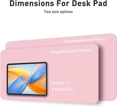 Vista 329 de Aothia Protector de escritorio de cuero, alfombrilla para mouse, alfombrilla de escritorio de oficina, 31.5 x 15.7 pulgadas, secante de escritorio