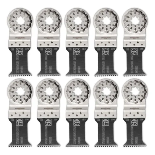 Vista 9 de Fein Starlock 63502133260 - Hoja de sierra estándar E-Cut - Corte de precisión para madera, paneles de yeso y plásticos con dientes fijados, ancho