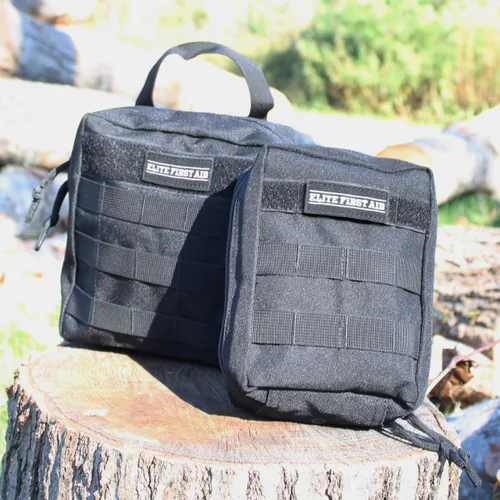 Vista 8 de Elite 91629 - Kit de primeros auxilios para traumatismos de emergencia de 60 piezas, kit de primeros auxilios táctico compatible con Molle