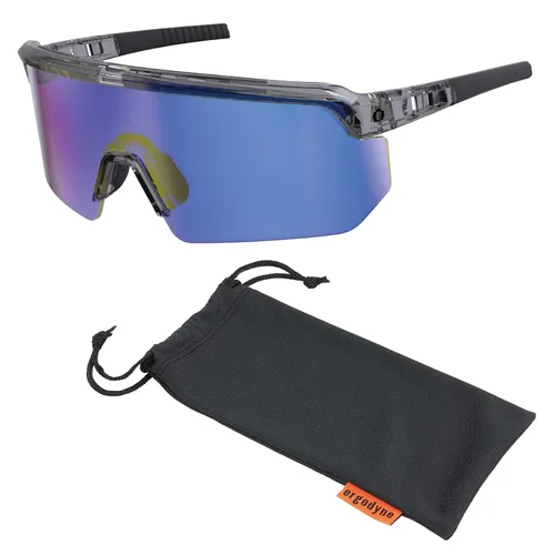 Vista 11 de Ergodyne Skullerz AEGIR - Lentes de sol de seguridad, lentes espejados, ANSI z87.1