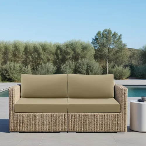 Vista 38 de idee-home Cojines impermeables para asiento de exteriores, para muebles de patio, cojines de repuesto para asiento profundo Hampton Bay