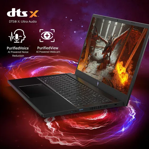 Vista 6 de Laptop Acer Nitro V para juegos Procesador Intel Core i5-13420H GPU NVIDIA GeForce RTX 3050 Pantalla IPS FHD de 15.6" 144Hz 8GB DDR5 SSD