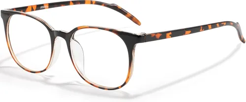 ANRRI - Gafas de bloqueo de luz azul, antifatiga ocular, gafas para computadora, filtro UV400, marco ligero, para mujeres y hombres