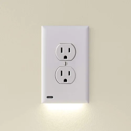 Vista 13 de Individual - SnapPower GuideLight [para decoración estándar, no para enchufes GFCI] - Luz nocturna - Placa de pared para tomacorriente eléctrica