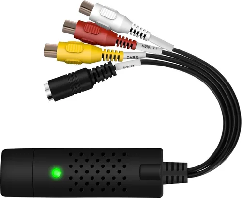 Vista 3 de Dispositivo de captura de video USB, convertidor de video RCA a USB, tarjeta de captura de video VHS/Mini DV/VCR/Hi8/DVD a convertidor digital