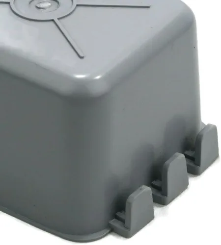 Vista 7 de The ROP Shop Paquete de 12 tazas de jaula grises para pollos, perros, faisanes, conejos y agua