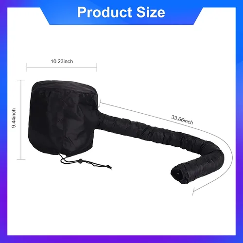 Vista 5 de Accesorio de secador de pelo suave con manguera, acelera el secado completo del cabello, no daña el cabello, fácil de usar, adecuado para todas