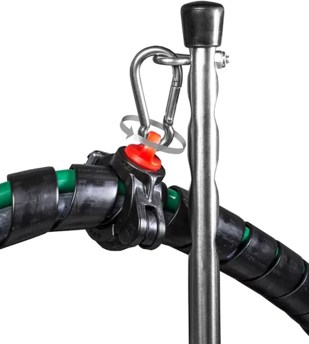 Vista 4 de Tectran Abrazadera AirPower Line TEC-360 3 en 1 Giratorio de 360° Clip de acero inoxidable Negro Tectran 9890ST360