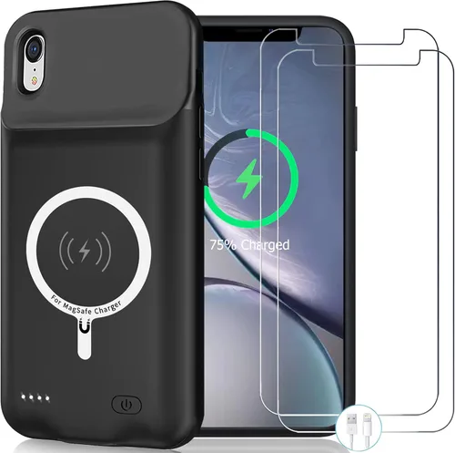Vista 14 de Funda de batería para iPhone 8/7/6S/6/SE 2020/SE 3, 10000mAh Funda protectora de carga portátil recargable compatible con iPhone 8/7/6S/6/SE 2020/SE