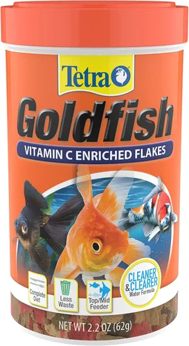 Vista 28 de Tetra Goldfish Flakes, dieta nutricionalmente equilibrada para peces de acuario, copos enriquecidos con vitamina C, 4.52 libras