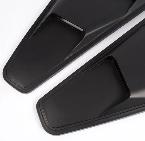 Vista 5 de G-PLUS Rejillas de Ventana Cubierta de la Cuchara Reemplazo De Ventilación Para Ford Mustang 2005-2014 1/4 Cuarto Lado Negro