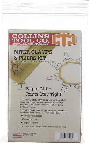 Vista 4 de Alicates con resorte cargados de Collins y 13 abrazaderas de inglete - Orgullosamente fabricados en Estados Unidos