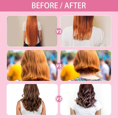 Vista 3 de Kit de corte de cabello para cortar cabello en casa, tijeras de cabello, recortadora de puntas abiertas, clips de flequillo, herramientas
