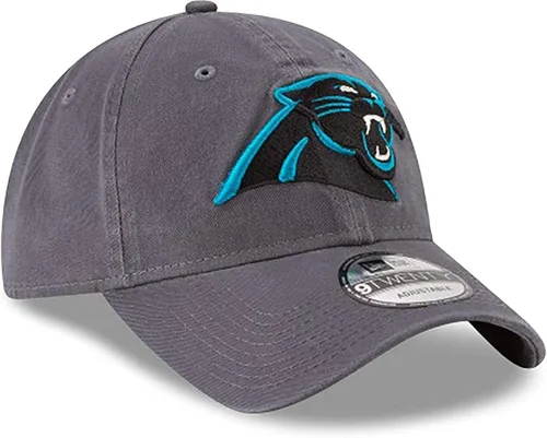 Vista 3 de New Era NFL Icon Core Classic 2.0 9TWENTY - Gorra ajustable para hombre, Carolina Panthers Grafito