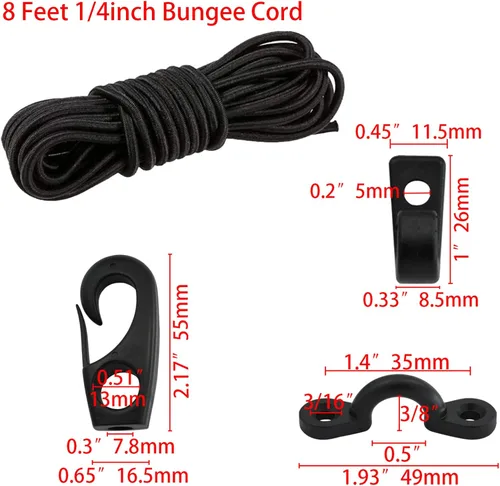 Vista 2 de ISURE MARINE Kit de aparejo de cubierta de kayak, accesorio para barco, kayak, canoa