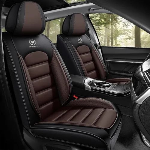 Fundas de asiento de cuero para Nissan Sentra 2001-2026, protectores de asiento compatibles con bolsa de aire, fundas de asiento impermeables de