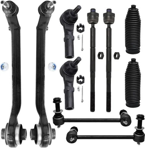 Vista 88 de Detroit Axle - Kit de suspensión frontal de 10 piezas para Dodge Avenger 2008-2014, Chrysler Sebring 2007-2010, 2 brazos de control inferiores, 2