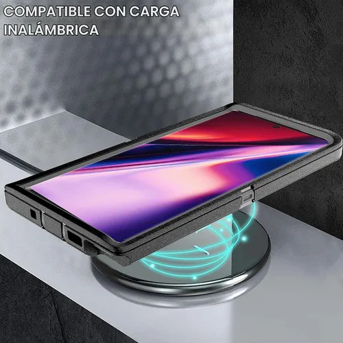 Vista 8 de Funda para Samsung Galaxy Note 10 con protector de pantalla de TPU flexible autorreparable [2 unidades], 3 en 1, cuerpo completo, a prueba de Azul