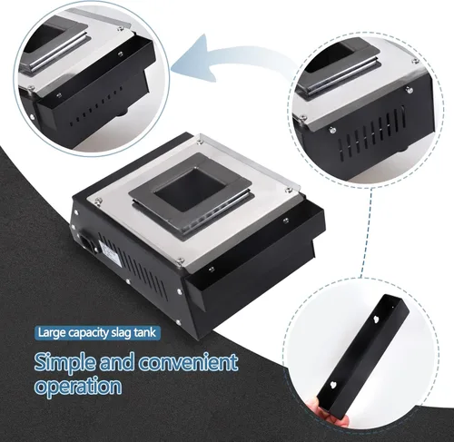 Vista 6 de Olla de soldadura de titanio sin plomo para soldar doble capacidad de visualización digital 5.1 lbs 500W 30~1,112.0 °F