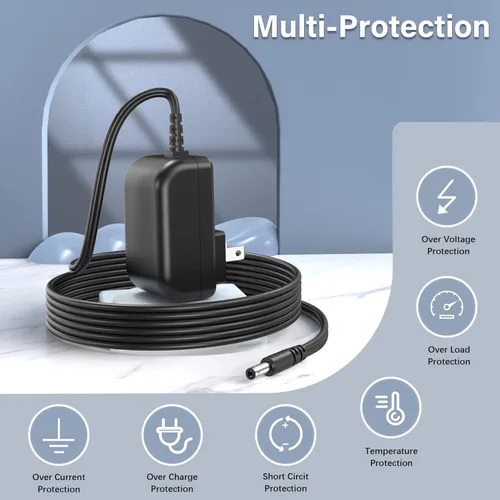 Vista 3 de Adaptador de CA del cable de alimentación del cargador de 3V 1A 0.8A 0.5A