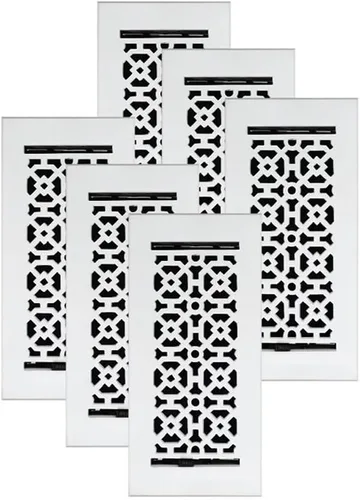Vista 35 de Achtek - Rejilla de ventilación de suministro de aire de 4 x 10 pulgadas con apertura de conducto (total 5-1/2 x 11-3/4 pulgadas), cubierta