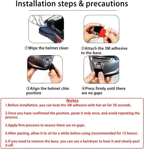 Vista 5 de AGV K1S - Kit de montaje de barbilla hecho para casco K1 S, kit de montaje de cámara de fibra de carbono, soporte de cámara ajustable compatible