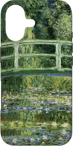 Vista 32 de Funda de jardín para iPhone 11 Monet's Water Lily y puente japonés