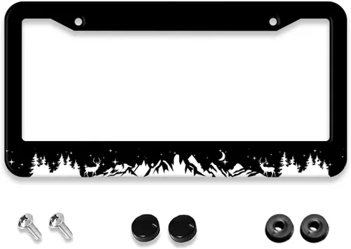 Vista 10 de Marco de Matrícula Arcoíris Gay – Paquete de 1 Cubierta de Matrícula de Automóvil de Aluminio Personalizada Soporte de Matrícula LGBT de Orgullo