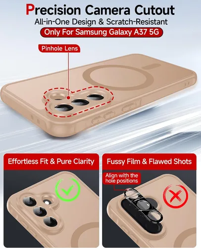 Vista 1573 de LeYi Funda para teléfono Samsung-S23: protector de pantalla e imán MagSafe Púrpura