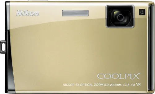 Nikon Coolpix S60 - Cámara digital de 10 MP con zoom de reducción de vibración óptica (VR) 5x (bronce platino)