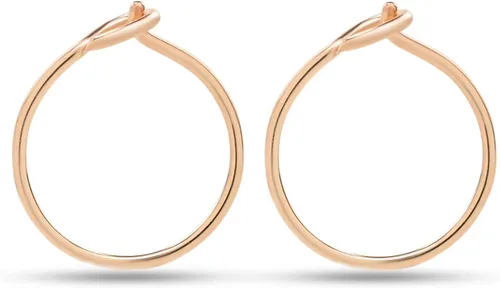 Vista 8 de Small Thin Handmade Huggie Hoop Earrings for Women Girls