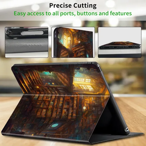 Vista 5 de Funda para Kindle Paperwhite de 6 pulgadas, 10 generación 2018, ligera, protectora inteligente, con funda de encendido automático para Kindle