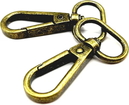 Vista 10 de Broches giratorios de langosta de 1 pulgada para monederos, bronce antiguo, paquete de 15