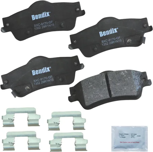 Vista 329 de Bendix Priority1 CFC154 - Juego de pastillas de freno de disco para Avanti II, Century, LeSabre, Regal, Riviera, chasis comercial, DeVille