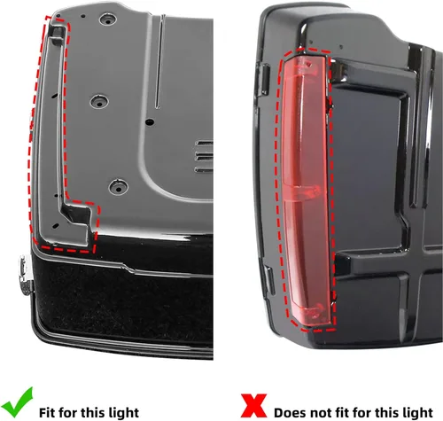 Vista 3 de XMT-MOTO King Tour - Kit de luces de marcador lateral para maletero Harley Davidson Touring Road Glide FLTRX Electra Glide FLHT Road King FLHR