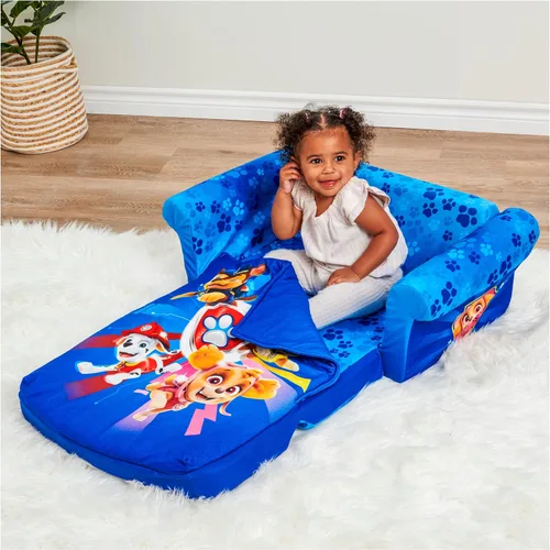 Vista 25 de Marshmallow Cocomelon - Sofá cama 3 en 1 para bebés, sofá convertible para niños, sofá cama y tapete de espuma para siesta con manta adjunta