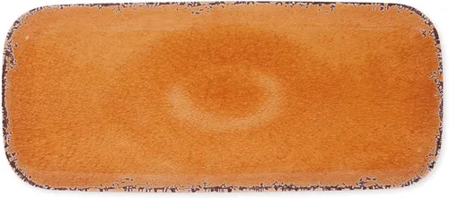 Vista 6 de UP ware Crackle Cream - Bandeja de servir de melamina, bandeja rectangular de 15 x 6.5 pulgadas, bandeja de alimentos sin BPA para entretenimiento