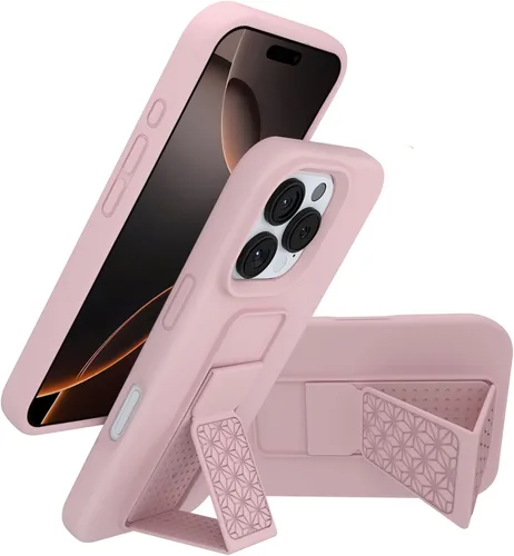Vista 36 de Funda de silicona con soporte de LAUDTEC compatible con iPhone 7/8/SE, soporte de metal con soporte de pie vertical y horizontal, cubierta flexible