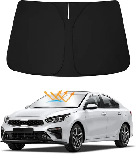 D-Lumina Parasol para parabrisas para Kia Forte 2019-2023, plegable, bloquea los rayos UV, protector de visera frontal, accesorios interiores