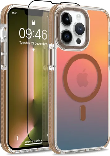 Vista 72 de Funda magnética para Samsung Galaxy S20 FE 5G [compatible con Magsafe] [bonito diseño fluorescente de moda] [1 protector de pantalla] funda delgada