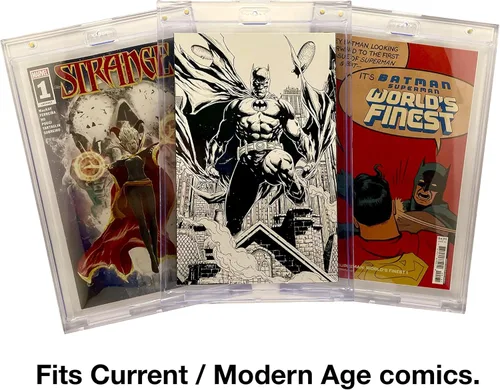 Vista 2 de (1 unidad) Exhibición magnética de cómics, losa de bricolaje, transparente, montaje en pared, como marco, se adapta a cómics actuales/modernos