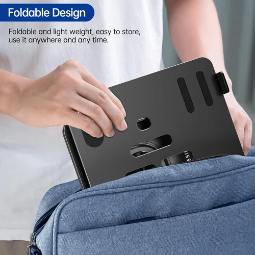 Vista 9 de BESIGN LS11 - Soporte de laptop con base giratoria de 360°, soporte ergonómico ajustable para portátil, elevador para computadora compatible