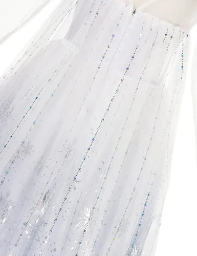Vista 6 de DOCHEER - Disfraz de princesa para niñas pequeñas, vestido de fiesta de cosplay (2-12 T)