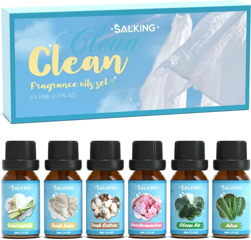 Vista 12 de Juego de aceites aromáticos SALKING para cafetería, set de aceites esenciales premium para difusor, aceite perfumado para hacer jabón y velas