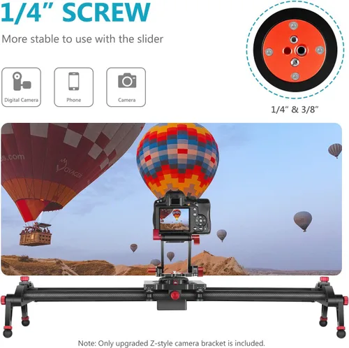 Vista 6 de Neewer Cabezal de trípode Z-Flex mejorado tipo Z con 4 botones de ajuste/fijación, placa de liberación rápida y nivel de burbuja