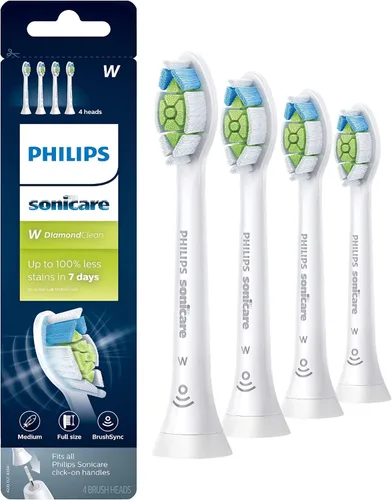Vista 15 de Philips Sonicare W DiamondClean - Cabezales de cepillo de dientes eléctrico de repuesto genuino, negro, paquete de 2, HX6062/95